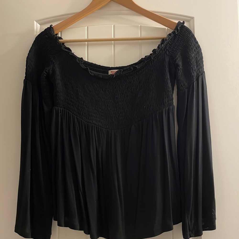Off the shoulder black top